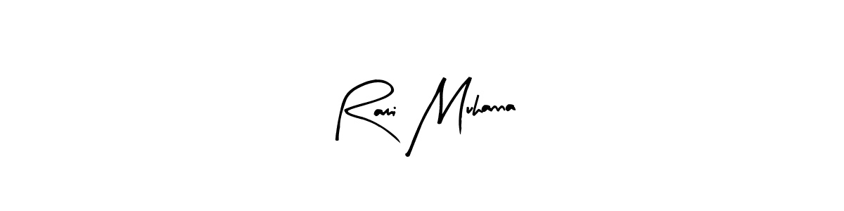 Rami Muhanna stylish signature style. Best Handwritten Sign (Arty Signature) for my name. Handwritten Signature Collection Ideas for my name Rami Muhanna. Rami Muhanna signature style 8 images and pictures png