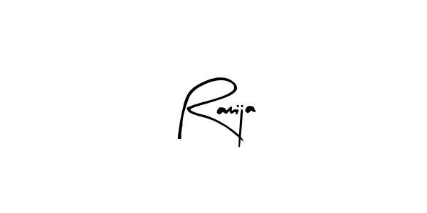Create a beautiful signature design for name Ramija. With this signature (Arty Signature) fonts, you can make a handwritten signature for free. Ramija signature style 8 images and pictures png