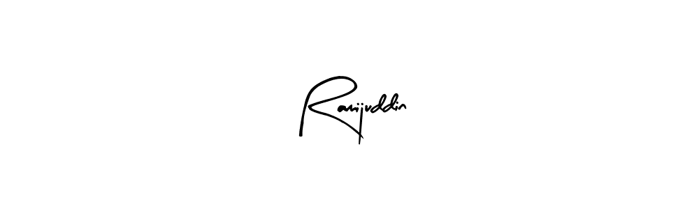 How to make Ramijuddin name signature. Use Arty Signature style for creating short signs online. This is the latest handwritten sign. Ramijuddin signature style 8 images and pictures png