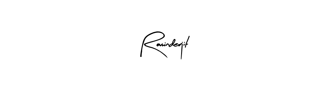 Create a beautiful signature design for name Raminderjit. With this signature (Arty Signature) fonts, you can make a handwritten signature for free. Raminderjit signature style 8 images and pictures png