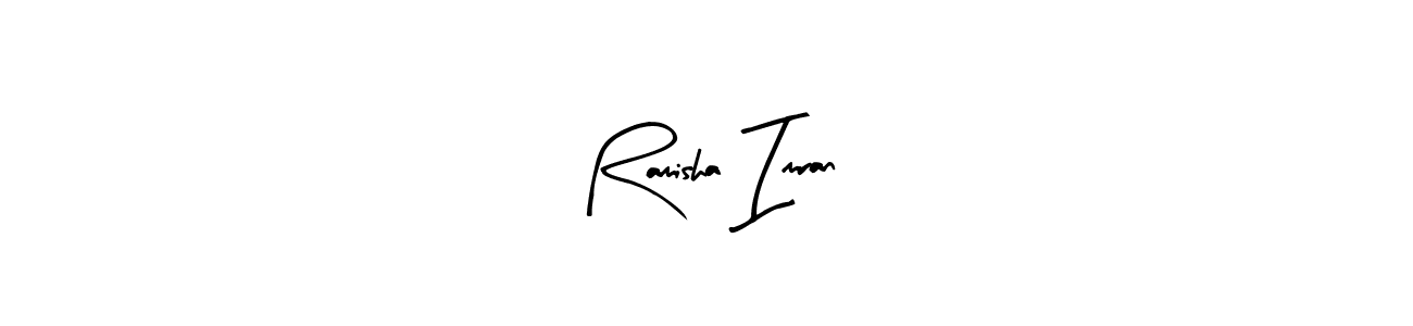 Ramisha Imran stylish signature style. Best Handwritten Sign (Arty Signature) for my name. Handwritten Signature Collection Ideas for my name Ramisha Imran. Ramisha Imran signature style 8 images and pictures png