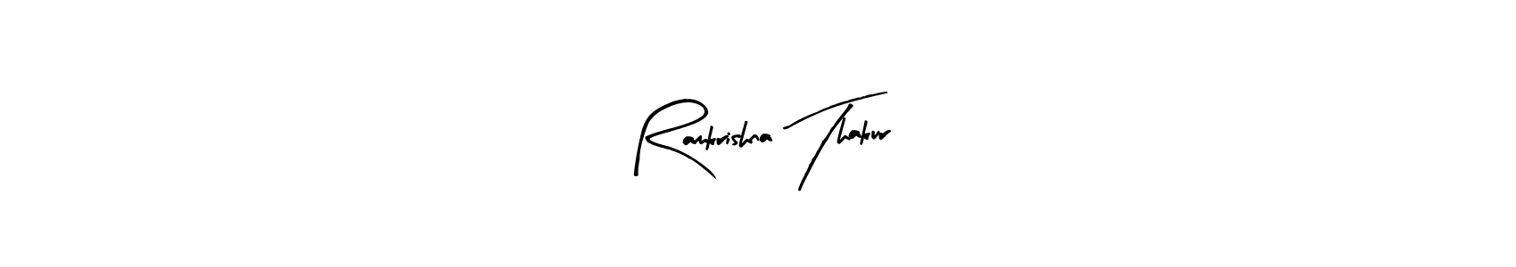 You can use this online signature creator to create a handwritten signature for the name Ramkrishna Thakur. This is the best online autograph maker. Ramkrishna Thakur signature style 8 images and pictures png