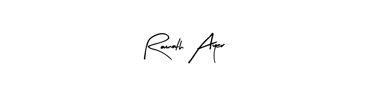 How to make Ramnath Ayer name signature. Use Arty Signature style for creating short signs online. This is the latest handwritten sign. Ramnath Ayer signature style 8 images and pictures png
