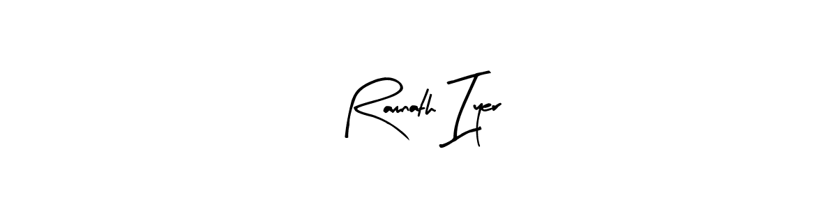 Use a signature maker to create a handwritten signature online. With this signature software, you can design (Arty Signature) your own signature for name Ramnath Iyer. Ramnath Iyer signature style 8 images and pictures png