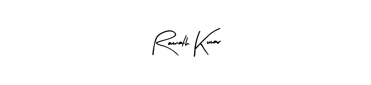 Similarly Arty Signature is the best handwritten signature design. Signature creator online .You can use it as an online autograph creator for name Ramnath Kumar. Ramnath Kumar signature style 8 images and pictures png