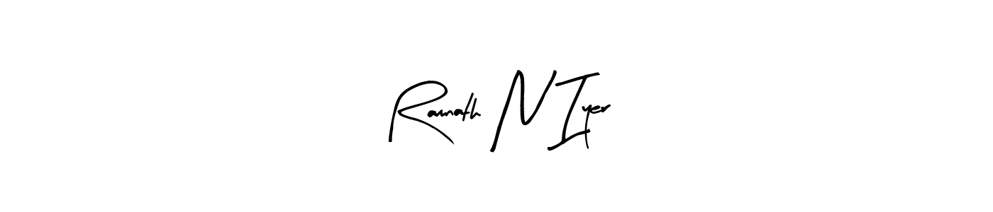 Ramnath N Iyer stylish signature style. Best Handwritten Sign (Arty Signature) for my name. Handwritten Signature Collection Ideas for my name Ramnath N Iyer. Ramnath N Iyer signature style 8 images and pictures png