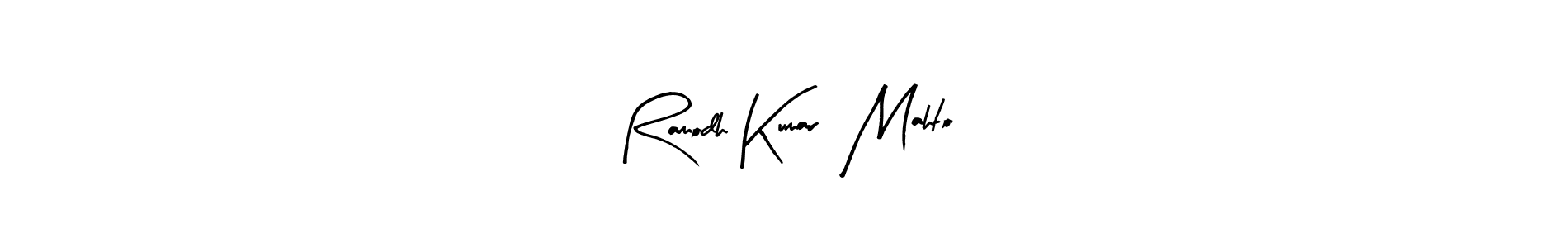 Also we have Ramodh Kumar  Mahto name is the best signature style. Create professional handwritten signature collection using Arty Signature autograph style. Ramodh Kumar  Mahto signature style 8 images and pictures png