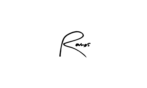 Make a beautiful signature design for name Ramos. With this signature (Arty Signature) style, you can create a handwritten signature for free. Ramos signature style 8 images and pictures png