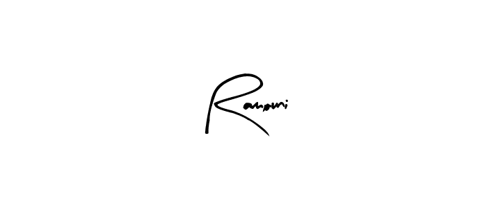 The best way (Arty Signature) to make a short signature is to pick only two or three words in your name. The name Ramouni include a total of six letters. For converting this name. Ramouni signature style 8 images and pictures png