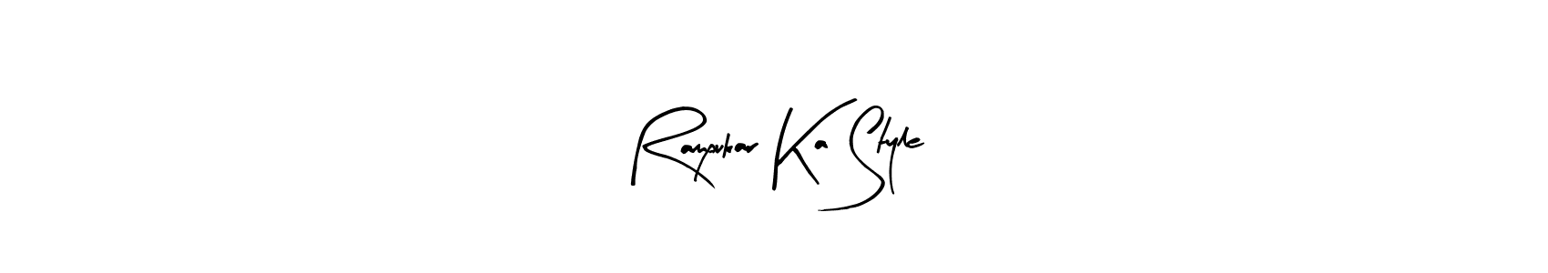 The best way (Arty Signature) to make a short signature is to pick only two or three words in your name. The name Rampukar Ka Style include a total of six letters. For converting this name. Rampukar Ka Style signature style 8 images and pictures png