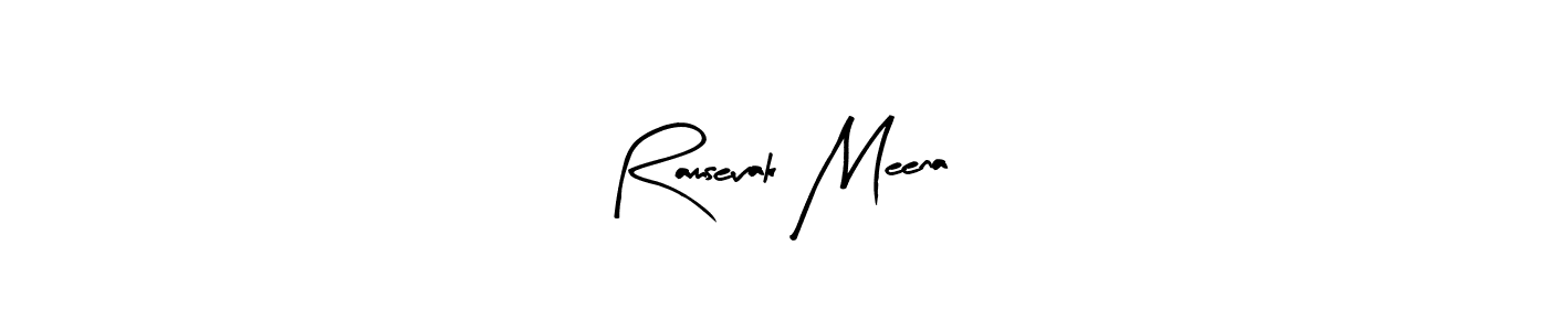 if you are searching for the best signature style for your name Ramsevak Meena. so please give up your signature search. here we have designed multiple signature styles  using Arty Signature. Ramsevak Meena signature style 8 images and pictures png