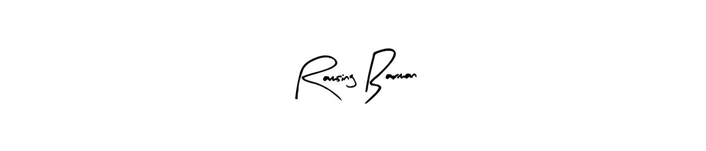 This is the best signature style for the Ramsing Barman name. Also you like these signature font (Arty Signature). Mix name signature. Ramsing Barman signature style 8 images and pictures png