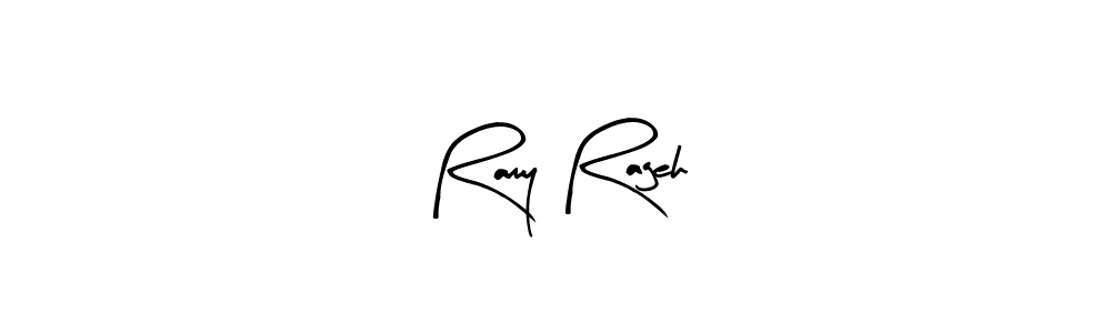 Similarly Arty Signature is the best handwritten signature design. Signature creator online .You can use it as an online autograph creator for name Ramy Rageh. Ramy Rageh signature style 8 images and pictures png