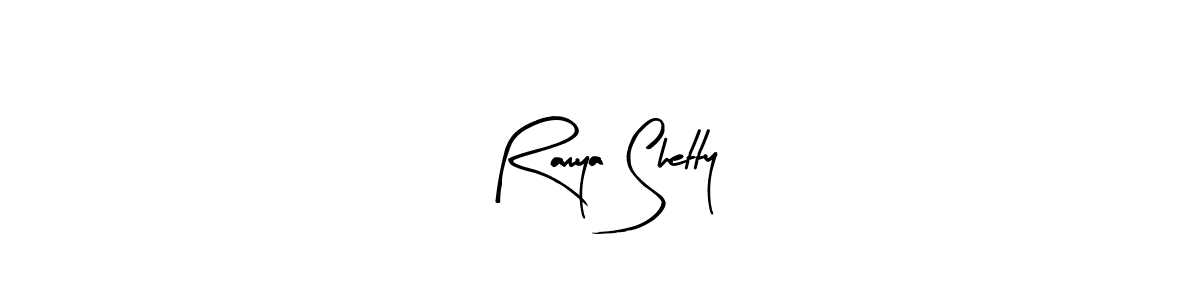 Use a signature maker to create a handwritten signature online. With this signature software, you can design (Arty Signature) your own signature for name Ramya Shetty. Ramya Shetty signature style 8 images and pictures png
