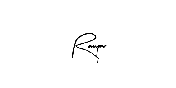 Make a beautiful signature design for name Ramyar. With this signature (Arty Signature) style, you can create a handwritten signature for free. Ramyar signature style 8 images and pictures png