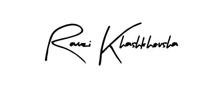Try this chic Ramzi Khashkhousha handwritten sign style. Using Arty Signature font elements, it gives your name a sleek, memorable identity. Ramzi Khashkhousha signature style 8 images and pictures png