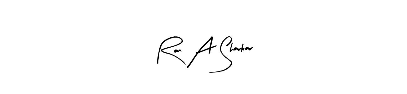 How to make Ran A Sharkar name signature. Use Arty Signature style for creating short signs online. This is the latest handwritten sign. Ran A Sharkar signature style 8 images and pictures png