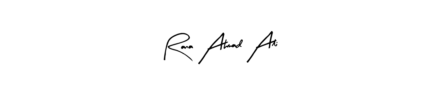 It looks lik you need a new signature style for name Rana Ahmad Ali. Design unique handwritten (Arty Signature) signature with our free signature maker in just a few clicks. Rana Ahmad Ali signature style 8 images and pictures png