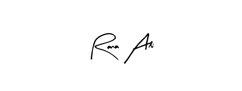 Use a signature maker to create a handwritten signature online. With this signature software, you can design (Arty Signature) your own signature for name Rana Ali. Rana Ali signature style 8 images and pictures png