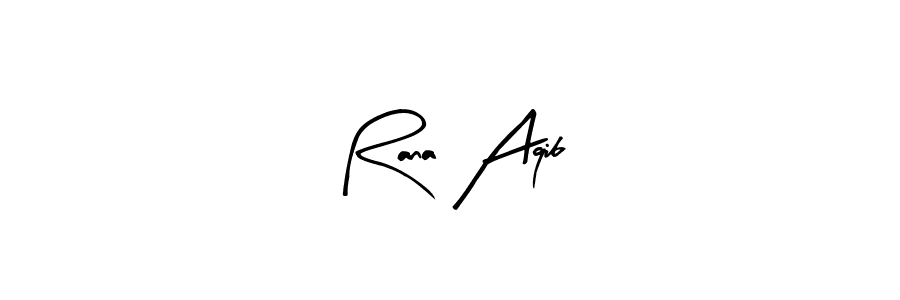 The best way (Arty Signature) to make a short signature is to pick only two or three words in your name. The name Rana Aqib include a total of six letters. For converting this name. Rana Aqib signature style 8 images and pictures png