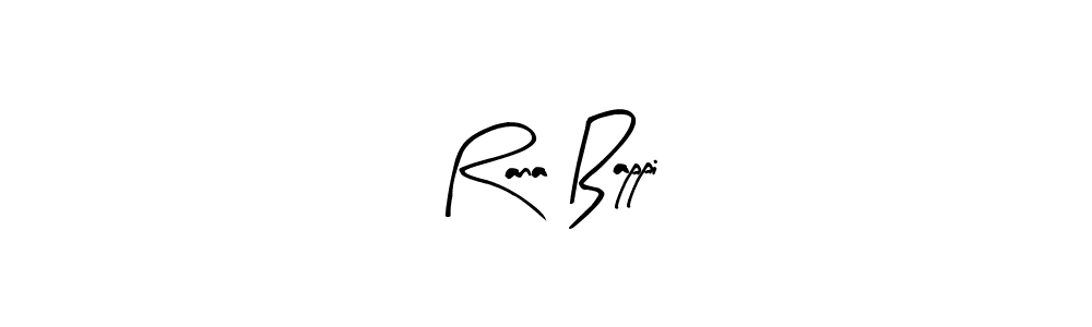 Use a signature maker to create a handwritten signature online. With this signature software, you can design (Arty Signature) your own signature for name Rana Bappi. Rana Bappi signature style 8 images and pictures png