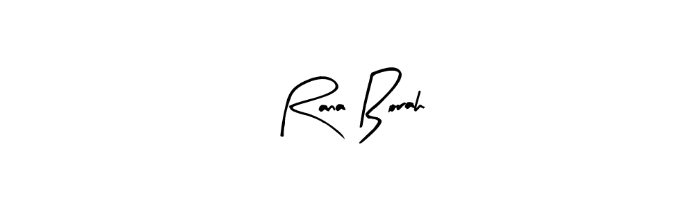 Design your own signature with our free online signature maker. With this signature software, you can create a handwritten (Arty Signature) signature for name Rana Borah. Rana Borah signature style 8 images and pictures png
