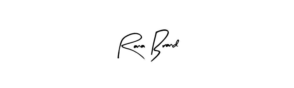 Similarly Arty Signature is the best handwritten signature design. Signature creator online .You can use it as an online autograph creator for name Rana Brand. Rana Brand signature style 8 images and pictures png