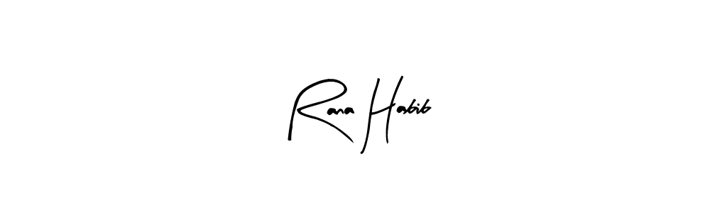 You can use this online signature creator to create a handwritten signature for the name Rana Habib. This is the best online autograph maker. Rana Habib signature style 8 images and pictures png