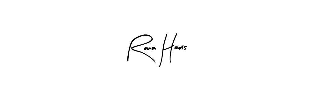 Use a signature maker to create a handwritten signature online. With this signature software, you can design (Arty Signature) your own signature for name Rana Haris. Rana Haris signature style 8 images and pictures png