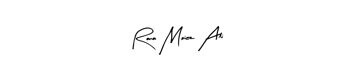 Use a signature maker to create a handwritten signature online. With this signature software, you can design (Arty Signature) your own signature for name Rana Moiez Ali. Rana Moiez Ali signature style 8 images and pictures png