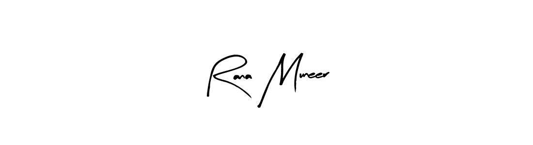 Create a beautiful signature design for name Rana Muneer. With this signature (Arty Signature) fonts, you can make a handwritten signature for free. Rana Muneer signature style 8 images and pictures png