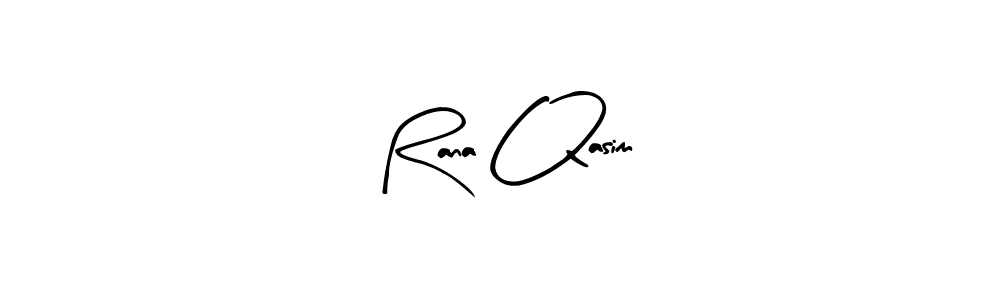 How to make Rana Qasim name signature. Use Arty Signature style for creating short signs online. This is the latest handwritten sign. Rana Qasim signature style 8 images and pictures png