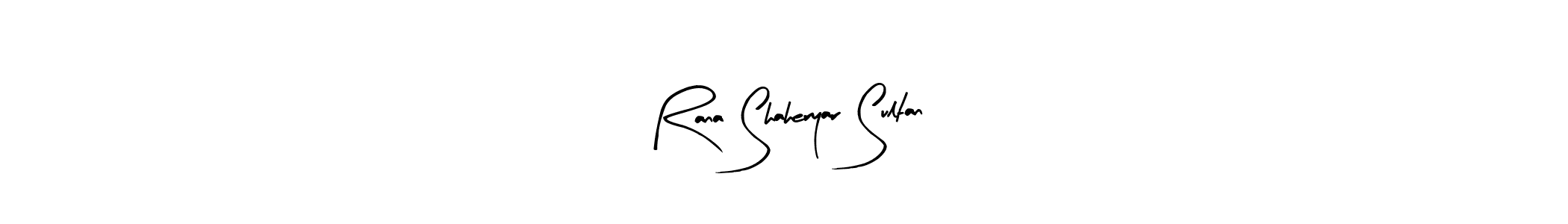 Create a beautiful signature design for name Rana Shaheryar Sultan. With this signature (Arty Signature) fonts, you can make a handwritten signature for free. Rana Shaheryar Sultan signature style 8 images and pictures png