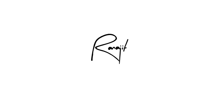 Similarly Arty Signature is the best handwritten signature design. Signature creator online .You can use it as an online autograph creator for name Ranajit. Ranajit signature style 8 images and pictures png