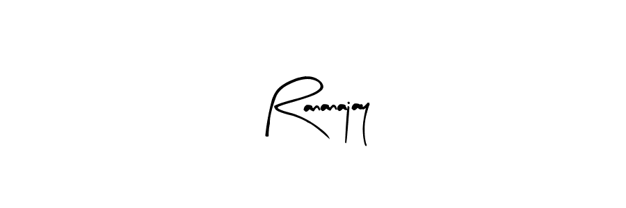 Create a beautiful signature design for name Rananajay. With this signature (Arty Signature) fonts, you can make a handwritten signature for free. Rananajay signature style 8 images and pictures png