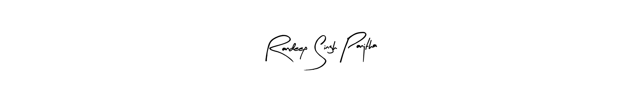 Also we have Randeep Singh Panjtha name is the best signature style. Create professional handwritten signature collection using Arty Signature autograph style. Randeep Singh Panjtha signature style 8 images and pictures png