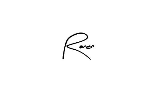 The best way (Arty Signature) to make a short signature is to pick only two or three words in your name. The name Ranen include a total of six letters. For converting this name. Ranen signature style 8 images and pictures png