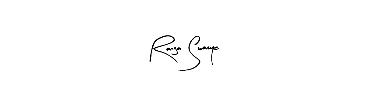 Similarly Arty Signature is the best handwritten signature design. Signature creator online .You can use it as an online autograph creator for name Ranga Swamye. Ranga Swamye signature style 8 images and pictures png