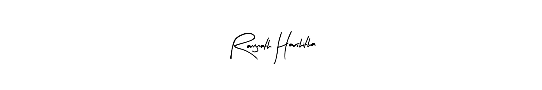 Create a beautiful signature design for name Rangnath Harshitha. With this signature (Arty Signature) fonts, you can make a handwritten signature for free. Rangnath Harshitha signature style 8 images and pictures png