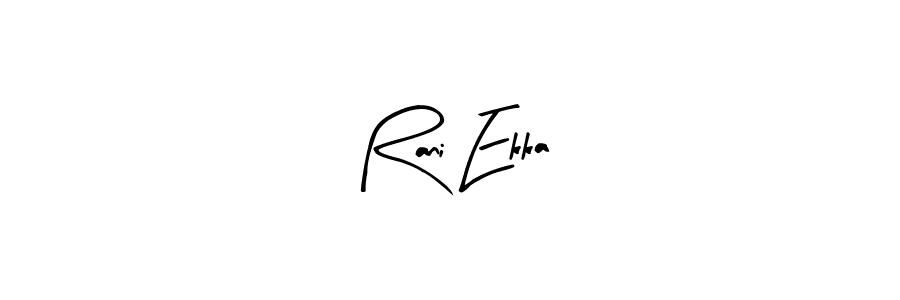 How to make Rani Ekka signature? Arty Signature is a professional autograph style. Create handwritten signature for Rani Ekka name. Rani Ekka signature style 8 images and pictures png