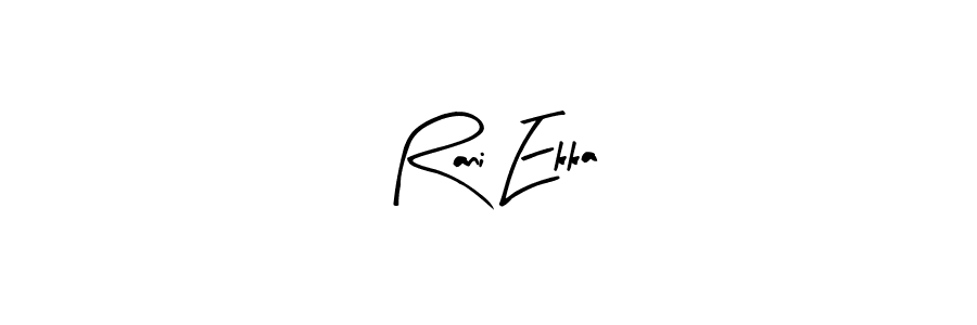 How to make Rani Ekka signature? Arty Signature is a professional autograph style. Create handwritten signature for Rani Ekka name. Rani Ekka signature style 8 images and pictures png