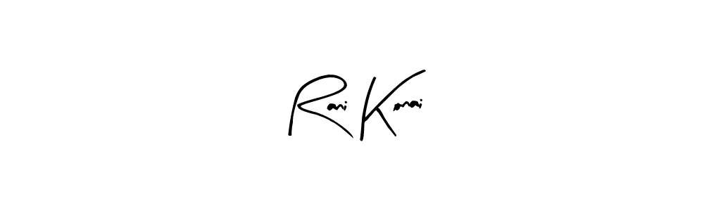The best way (Arty Signature) to make a short signature is to pick only two or three words in your name. The name Rani Konai include a total of six letters. For converting this name. Rani Konai signature style 8 images and pictures png