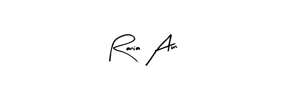 Here are the top 10 professional signature styles for the name Rania Aun. These are the best autograph styles you can use for your name. Rania Aun signature style 8 images and pictures png