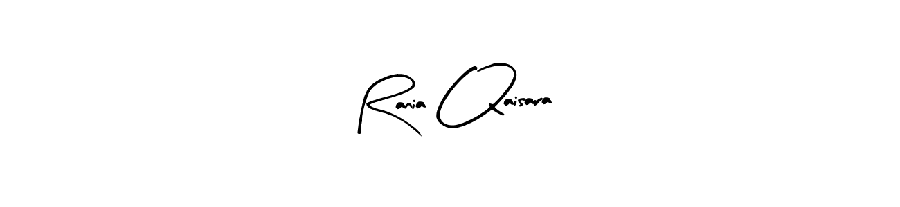Design your own signature with our free online signature maker. With this signature software, you can create a handwritten (Arty Signature) signature for name Rania Qaisara. Rania Qaisara signature style 8 images and pictures png
