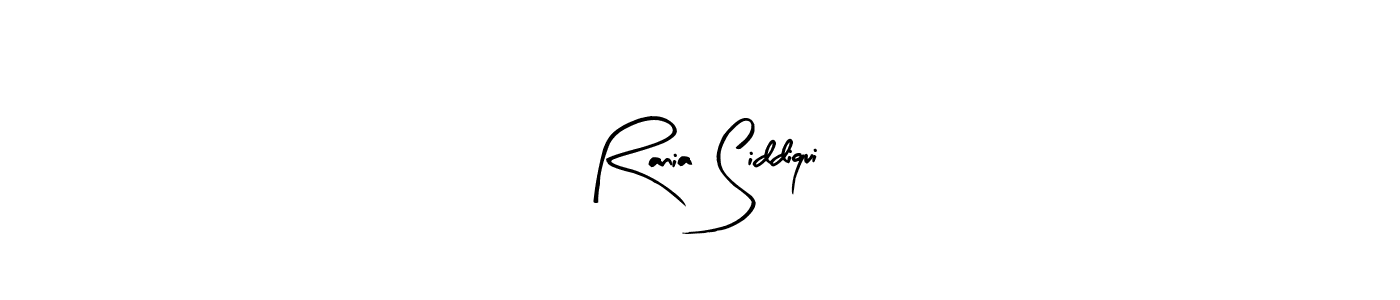 How to make Rania Siddiqui signature? Arty Signature is a professional autograph style. Create handwritten signature for Rania Siddiqui name. Rania Siddiqui signature style 8 images and pictures png