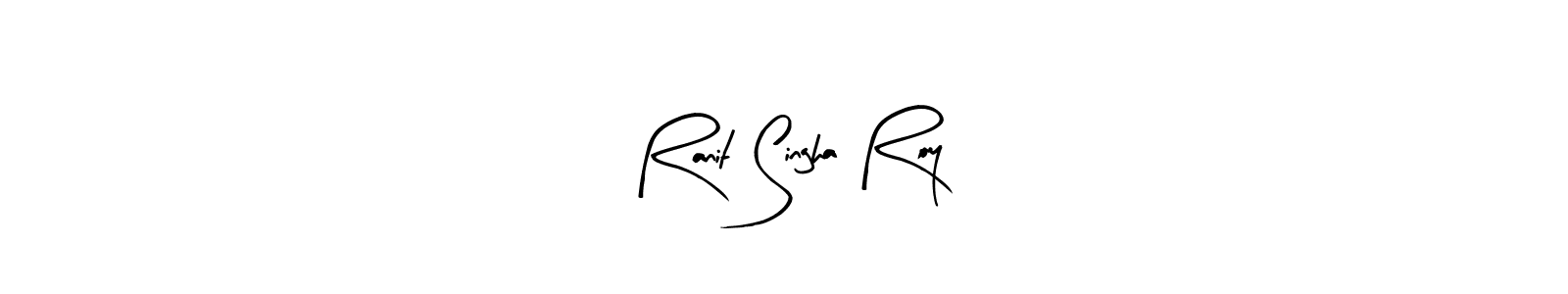 Similarly Arty Signature is the best handwritten signature design. Signature creator online .You can use it as an online autograph creator for name Ranit Singha Roy. Ranit Singha Roy signature style 8 images and pictures png