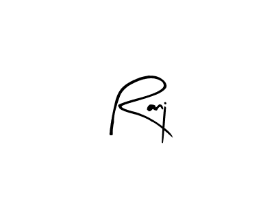 Also we have Ranj name is the best signature style. Create professional handwritten signature collection using Arty Signature autograph style. Ranj signature style 8 images and pictures png
