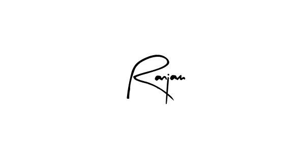 Arty Signature is a professional signature style that is perfect for those who want to add a touch of class to their signature. It is also a great choice for those who want to make their signature more unique. Get Ranjam name to fancy signature for free. Ranjam signature style 8 images and pictures png