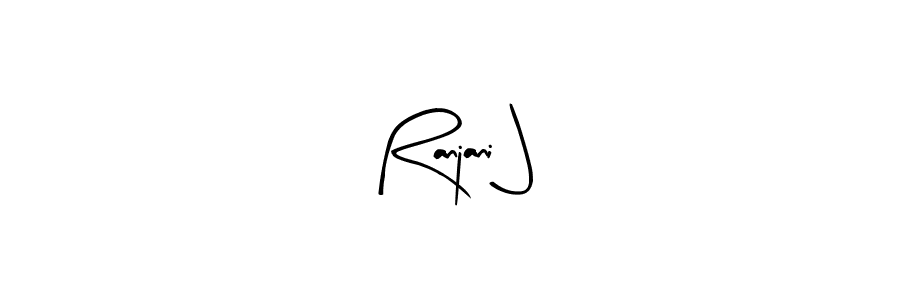 Make a beautiful signature design for name Ranjani J. With this signature (Arty Signature) style, you can create a handwritten signature for free. Ranjani J signature style 8 images and pictures png