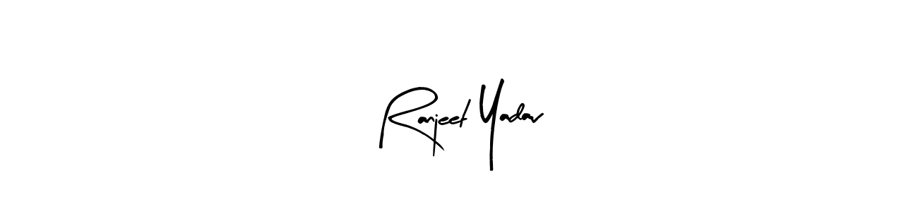 Create a beautiful signature design for name Ranjeet Yadav. With this signature (Arty Signature) fonts, you can make a handwritten signature for free. Ranjeet Yadav signature style 8 images and pictures png